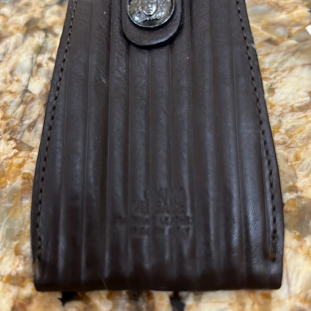 New Versace Leather key chain.